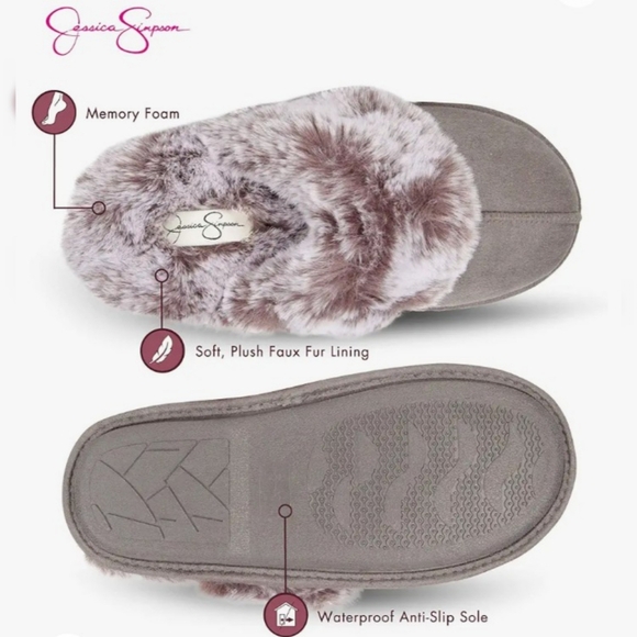 Jessica Simpson Cozy Slippers Size Small (6-7) - Picture 4 of 4